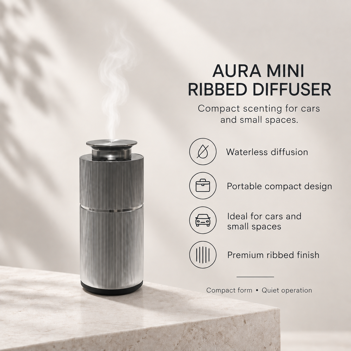 AURA MINI RIBBED DIFFUSER