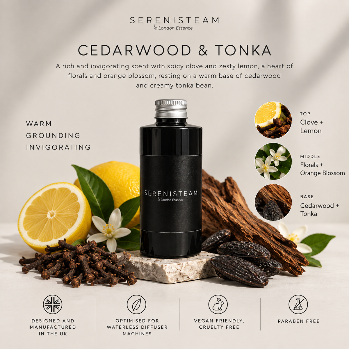 CEDARWOOD & TONKA FRAGRANCE OIL